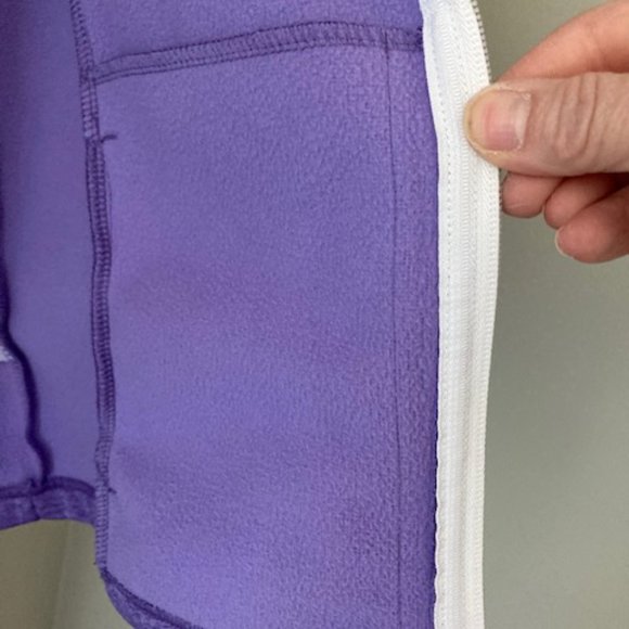 IZOD Golf Heather Purple Full Zip Jacket L - Picture 4 of 6